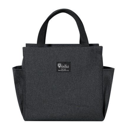 Lunch Bag for Adult Children Thick Portable Black.
