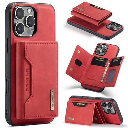 Magnetic iPhone 16 Pro Case with Card Pocket Compatible with iPhone 16 Pro Coffee Color.