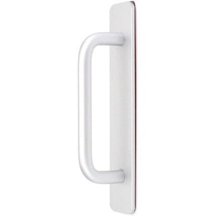 2pcs Self-Adhesive Aluminum Alloy Door Handle Push-Pull Sliding Door Handle Without Drilling for Gate Cabinet Toilet, 150 x 25mm.