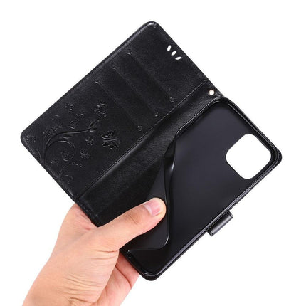 iPhone 12 / 12 Pro Floral Case Black, Compatible with iPhone.