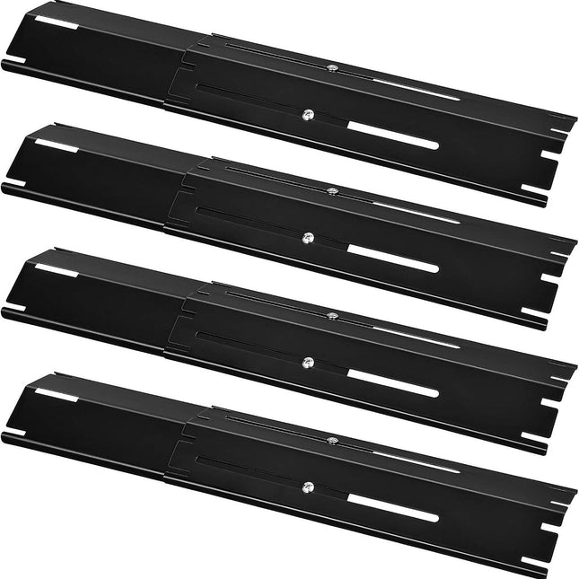 Adjustable Heat Spreaders 4pcs 30-53cm Heating Plate Set Compatible with Most Gas Grills.