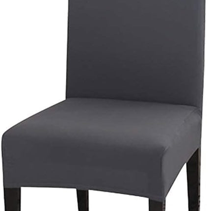 Stretch Washable Chair Covers Set of 4, Removable Decoration Protection Seat Covers for Hotel Use grey-tfrf grey.