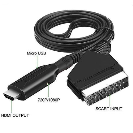 Scart to HDMI Converter All-in-One Adapter 1080P.