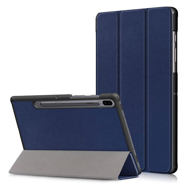 Compatible with Samsung Galaxy Tab S6 Leather Case with Three Flaps - Protective Cover Samsung.