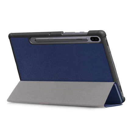 Compatible with Samsung Galaxy Tab S6 Leather Case with Three Flaps - Protective Cover Samsung.