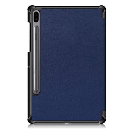 Compatible with Samsung Galaxy Tab S6 Leather Case with Three Flaps - Protective Cover Samsung.