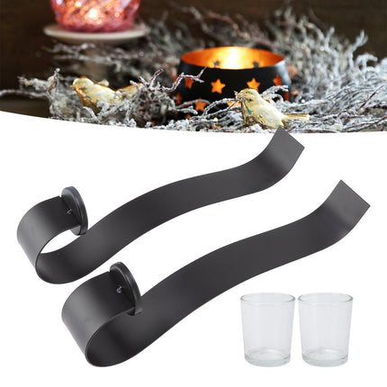 Decorative Wall Sconce, Modern Art Wall Light Fixtures with Clear Glass for Elegant Decor, Durable and Stable Support (2 Pcs).