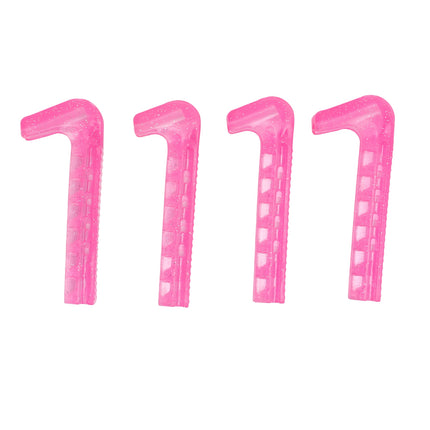 Skate Guards for Hockey Skate Blade Protectors Non-Slip Adjustable Soft Plastic 4 pcs for Home.