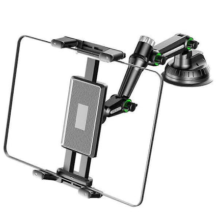 Tablet Holder for iPad Pro Air 4-13 inch Compatible with Car SUV Truck Long Arm Suction Cup Mount Windshield Window Black.