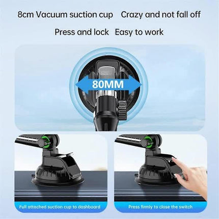 Tablet Holder for iPad Pro Air 4-13 inch Compatible with Car SUV Truck Long Arm Suction Cup Mount Windshield Window Black.