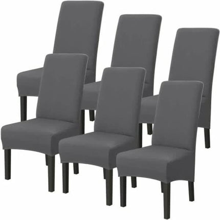 Washable Universal Stretch Microfiber Chair Covers 6-Pack.