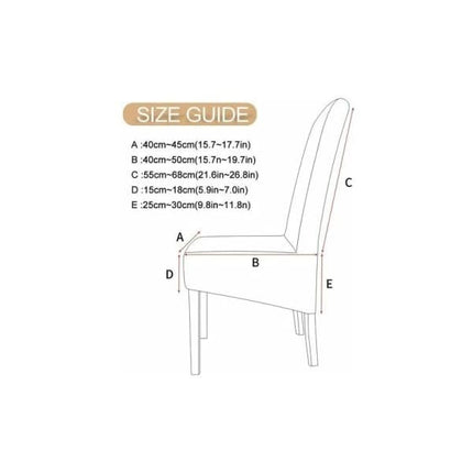 Washable Universal Stretch Microfiber Chair Covers 6-Pack.