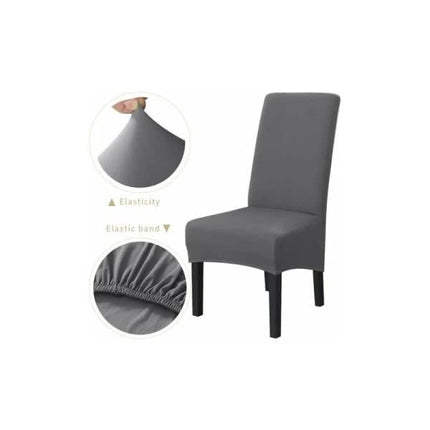 Washable Universal Stretch Microfiber Chair Covers 6-Pack.