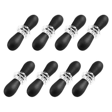 Stainless Steel Corn Forks 8 pcs Small Round Head Black Corn Rack Compatible with Grill Utensils.