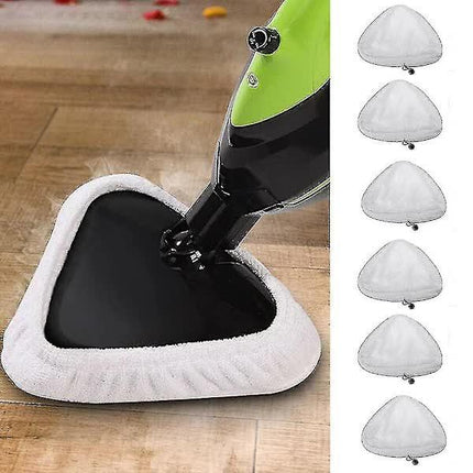 Compatible with H2O X5 Microfiber Steam Mop Pads 6-Pack Washable Replacement.
