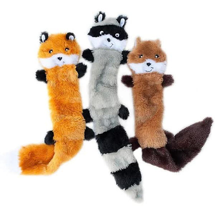 Dog Toys with Squeak and Rattles 3-Pack Plush Chew Toys for Large Medium Dogs.