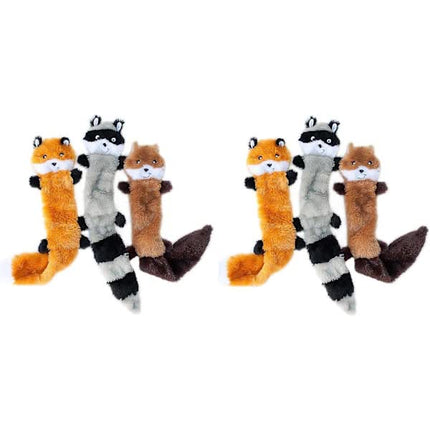 Dog Toys with Squeak and Rattles 3-Pack Plush Chew Toys for Large Medium Dogs.