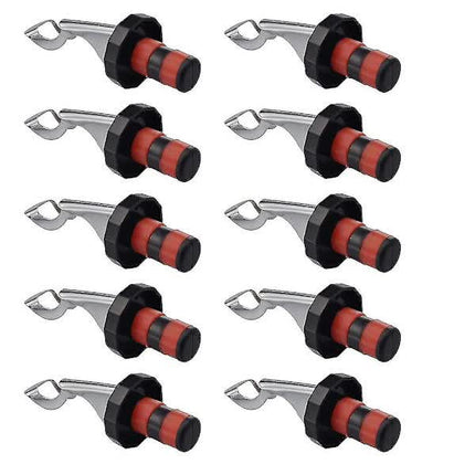 Wine Cork Stoppers 10 Pack Reusable Airtight Leakproof Seal for Beverage Bottles Manual Expanding Design.