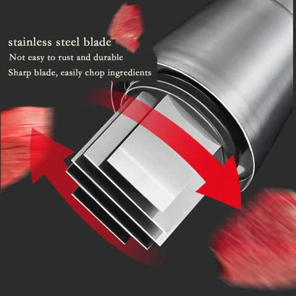 Garlic Press Handheld Food Chopper and Dicer.