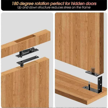 2025 Latest Model Heavy Duty Pivot Door Hinges Hardware for Hidden Doors.