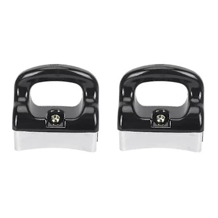 Black Silver Bakelite Handle for Frying Pan Saucepan Compatible with Kitchen Utensils 2-Pack.