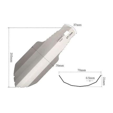 Lixada Titanium Garden Hand Shovel for Outdoor Camping Hiking Backpacking.