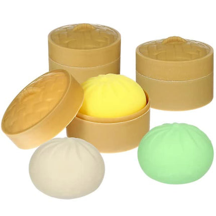 3pcs Dumpling Squeeze Stress Balls, Sensory Toys, Party Favors Handballs.