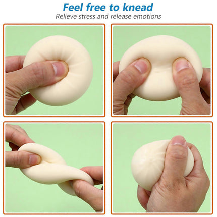 3pcs Dumpling Squeeze Stress Balls, Sensory Toys, Party Favors Handballs.
