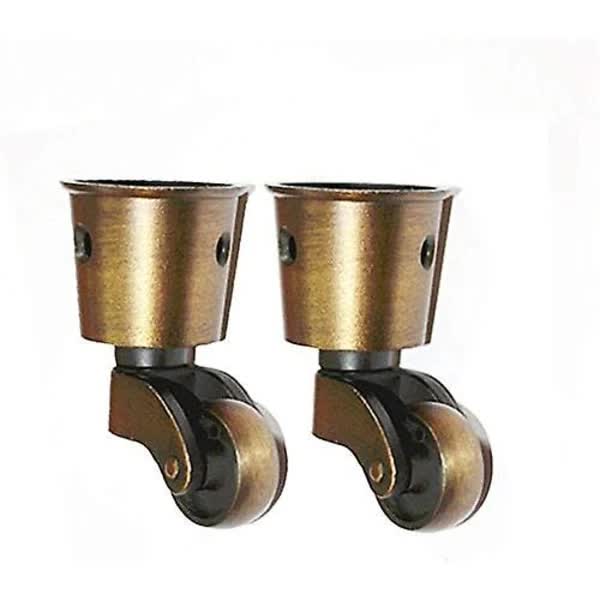 High Load Capacity Brass Furniture Casters Set of 2 Universal Compatible with Various Brands.