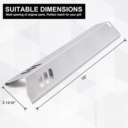 Heat Tents for Dynaglo Dyna-Glo DGF493BNP, Backyard Grill BY13-101-001-12 BY14-101-001-02, BHG BH13-101-099-01 BH15-101-099-02 GBC1562W Grills, 4-Pack Heat Plates Heat Shields.