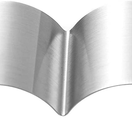 Siking Stainless Steel 4 / 6 / 8 Inch Heart Cake Ring Mold Heart Cutter Pancake Mold For Mousse Cheese Cookie Salads Onigiri (Heart) H 11- 2.