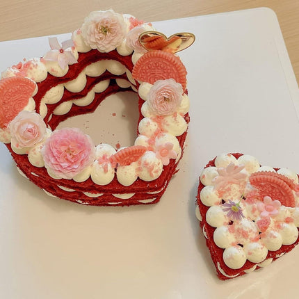 Siking Stainless Steel 4 / 6 / 8 Inch Heart Cake Ring Mold Heart Cutter Pancake Mold For Mousse Cheese Cookie Salads Onigiri (Heart) H 11- 2.