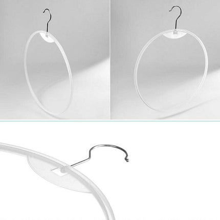 20PCS Thong Underwear Display Ring Hanger 12", Plastic Round Circle Loop Hook Bikini Swimwear Lingerie Brief Display Hoop Rack Holder.
