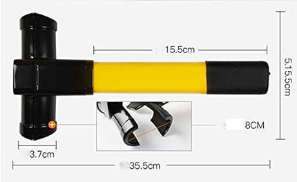 Steering Wheel Lock Strong Heavy Duty Anti-Theft Steering Wheel Lock Anti-Theft Retractable Hook Car Clutch Pedal Lock for Car Truck SUV Van Security with 2 Keys.