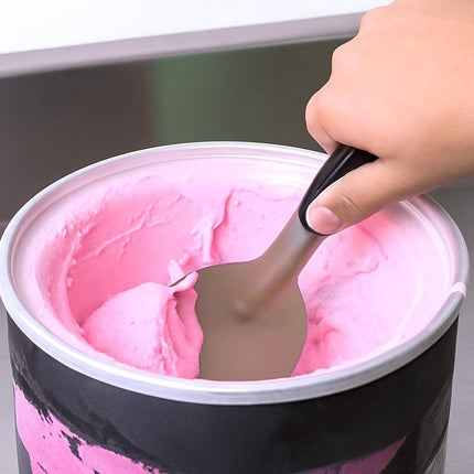 Ice Cream Spade Heavy Duty Stainless Steel Flat Ice Cream Scoop Paddle Non-Slip Handle Dishwasher Safe Flat Icecream Scooper For Hard Or Creamy Dessert Butter Hard Frozen Treats.