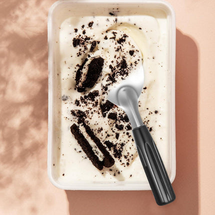Ice Cream Spade Heavy Duty Stainless Steel Flat Ice Cream Scoop Paddle Non-Slip Handle Dishwasher Safe Flat Icecream Scooper For Hard Or Creamy Dessert Butter Hard Frozen Treats.