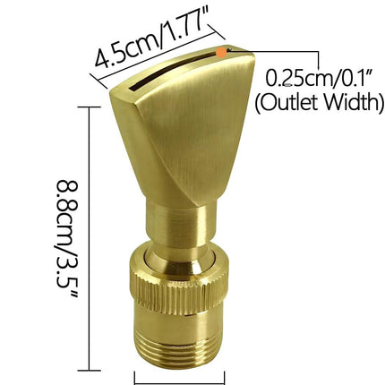 Fountain Nozzle Heads, Fan-shaped or Flat Fountain Nozzle Heads for Garden or Park Pond & Fountain Pool F-P1-S2 (3/4 Inch - DN20).