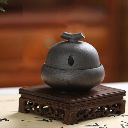 Matte Glaze Garlic Keeper for Counter Countertop Storage Ceramic Jars Garlic Holder Give it to a Friend Who Owns a Restaurant Garlic Container, Black, djdrtjtydkjtyk45154854.
