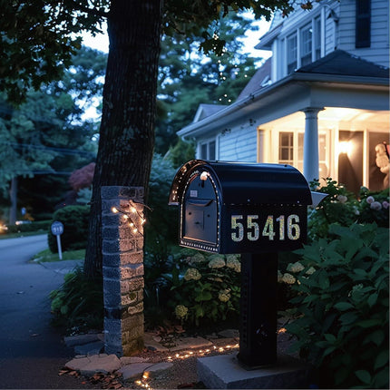 Reflective Mailbox Numbers Stickers,60 PCS Self Adhesive Vinyl Waterproof Number Stickers,6 Sheets Large 3 Inch 0-9 House Numbers,for Mailbox,Signs, Door, Cars,Garbage Bins,Address Numbers(Reflective).