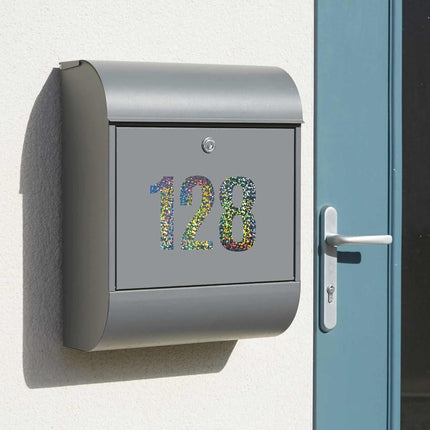 Reflective Mailbox Numbers Stickers,60 PCS Self Adhesive Vinyl Waterproof Number Stickers,6 Sheets Large 3 Inch 0-9 House Numbers,for Mailbox,Signs, Door, Cars,Garbage Bins,Address Numbers(Reflective).