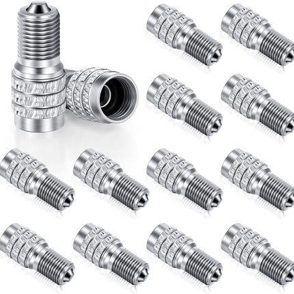 16 Pack Double Valve Stem Cap Inflate Tire Valve Caps Flow Through Tires Cap for High Pressure Truck Car RV Semi Bus Tires.