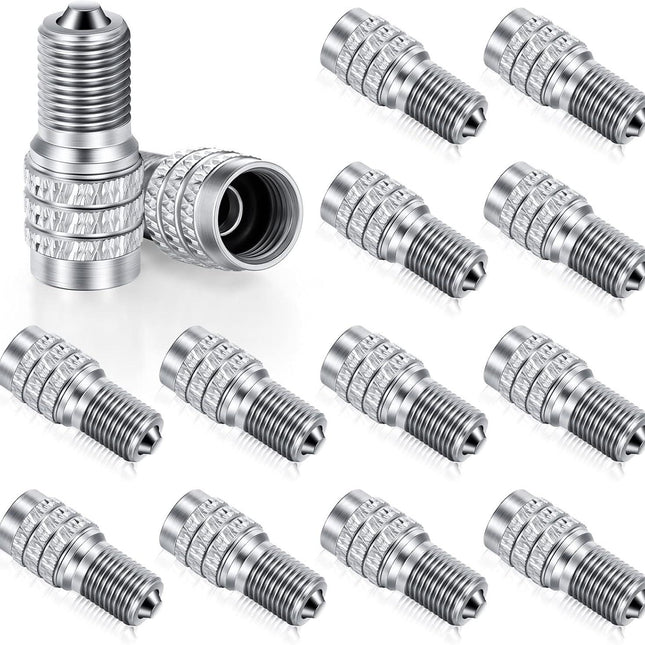 16 Pack Double Valve Stem Cap Inflate Tire Valve Caps Flow Through Tires Cap for High Pressure Truck Car RV Semi Bus Tires.