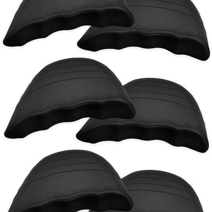 Shoe Filler Insert, Shoe Filler for Shoes Too Big, Toe Cushion Fillers Make Shoes Fit, Shoe Filler for Loose Shoe, Prevent Heel Sliping, One Size Fits Shoe Inserts for Women and Men (Blcak, 3 Pairs).
