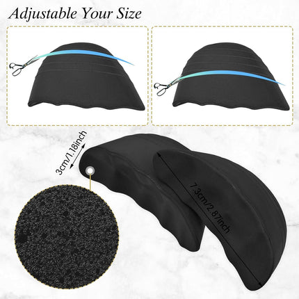 Shoe Filler Insert, Shoe Filler for Shoes Too Big, Toe Cushion Fillers Make Shoes Fit, Shoe Filler for Loose Shoe, Prevent Heel Sliping, One Size Fits Shoe Inserts for Women and Men (Blcak, 3 Pairs).