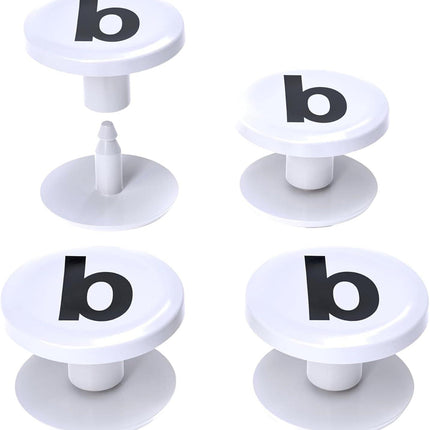 4-Pack Replacement Buttons with B for Bogg Bag Handle Strap..