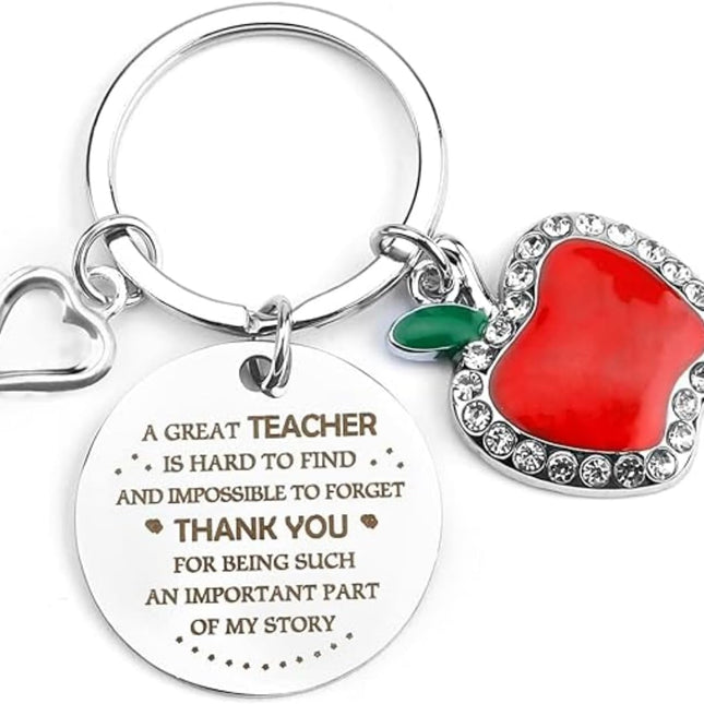 Personalized Teacher Appreciation Keychain, Thank You Gifts for Teachers.