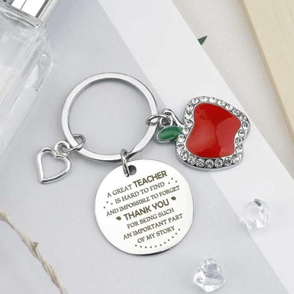 Personalized Teacher Appreciation Keychain, Thank You Gifts for Teachers.