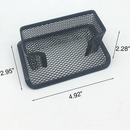 4 Pcs Desktop Mesh Business Card Holder Memo Holder for School Office Desk.