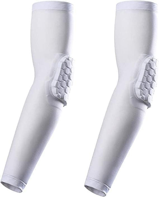 Elbow Pads, Basketball Shooter Sleeves, Collision Avoidance Hex Padded Elbow for Volleyball Football Baseball Cycling.