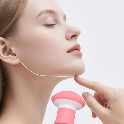 Jaw Exerciser,Double Chin Reducer,Facial Yoga for Skin Tighten Firm,Face Exerciser& Jawline Shaper, Jaw Trainer,Facial and Neck Exercise for Women and Men,Double Chin Breathing Exercise Device (Pink).